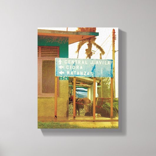 Cuban Photo of Old Havana Habana | Matanzas |  キャンバスプリント (正面)