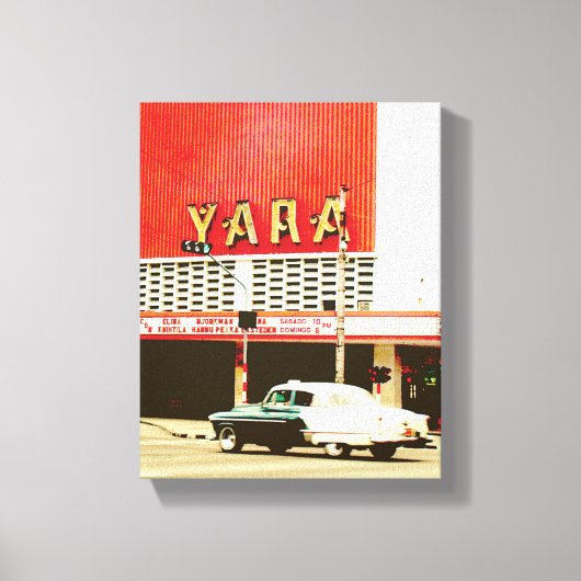 Cuban Photo of Old Havana | Yara |  キャンバスプリント (正面)
