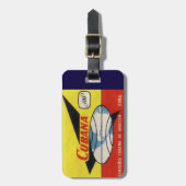 Cubanaのアールデコの30年代の荷物のラベル ラゲッジタグ (正面縦)