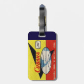Cubanaのアールデコの30年代の荷物のラベル ラゲッジタグ (裏面縦)