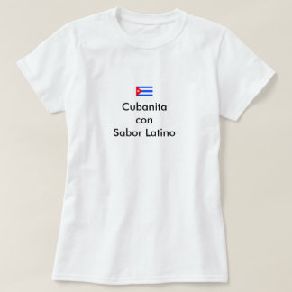 Cubanitaの詐欺のsaborのラテンアメリカ人のTシャツ Tシャツ