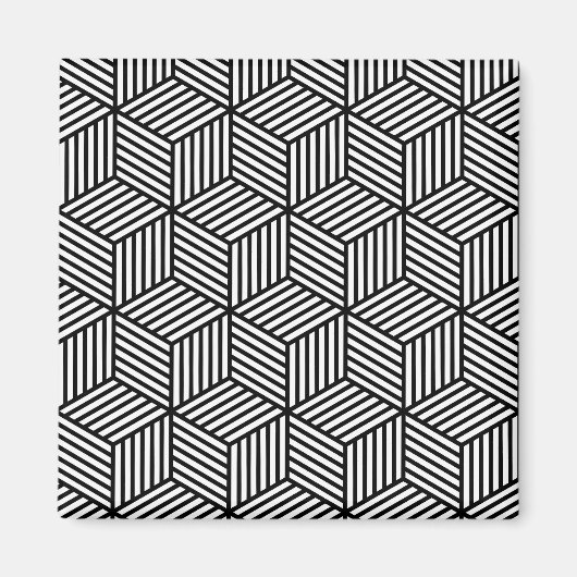 Cube Lines マグネット (正面)