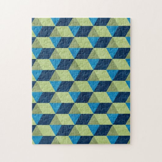 Cube or hexagon ジグソーパズル (縦)