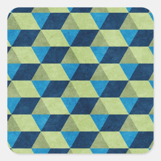 Cube or hexagon スクエアシール (正面)