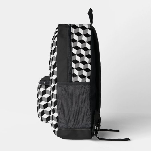 Cube Pattern Backpack プリントバックパック (右)