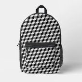 Cube Pattern Backpack プリントバックパック (正面)