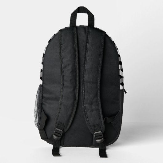 Cube Pattern Backpack プリントバックパック (裏面)