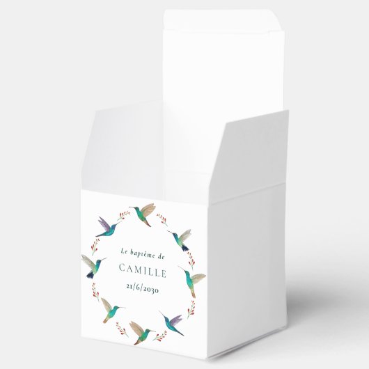 Cube surprise baptême フェイバーボックス (オープン)