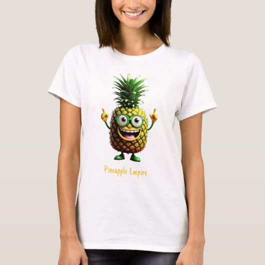 Cuberoo - PineCraft Series - Pineapple Empire Tシャツ (正面)
