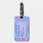 Cubes カラフル Lagueタパーソナライズされたグ ラゲッジタグ (裏面縦)