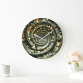 Cubicle Descent of Deadlines Wall Clock ラージ壁時計 (ホーム)