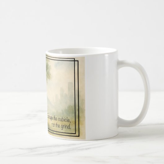 Cubicle Digital Nomad Remoteの作業から逃れる コーヒーマグカップ (右)