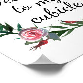 Cubicle Sign Office Desk Workへようこそ ポスター (角)