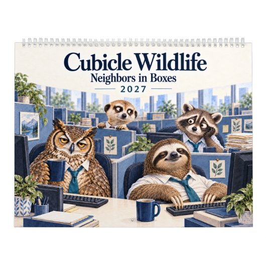 Cubicle Wildlife 2027 – 職場の日常 カレンダー (カバー)