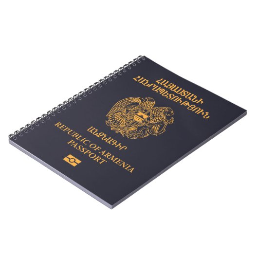 Cubierta del pasaporte de Armenia ノートブック (左側)