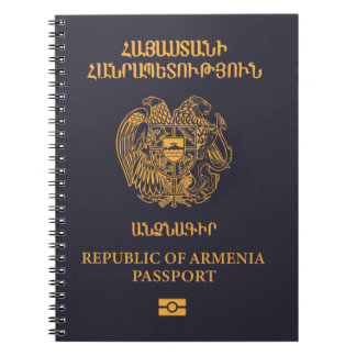 Cubierta del pasaporte de Armenia ノートブック