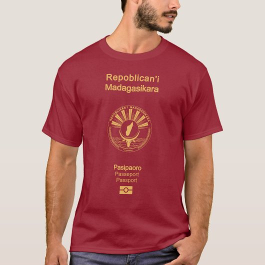 Cubierta del pasaporte de Madagascar Tシャツ (正面)