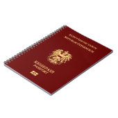 Cubierta pasaporte Austria ノートブック (左側)