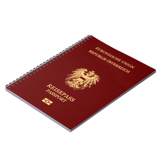Cubierta pasaporte Austria ノートブック (左側)
