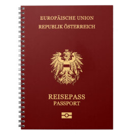 Cubierta pasaporte Austria ノートブック