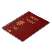 Cubierta pasaporte Belgica ノートブック (左側)