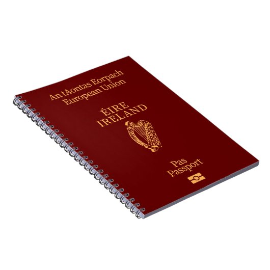 Cubierta pasaporte Irlanda ノートブック (右側)