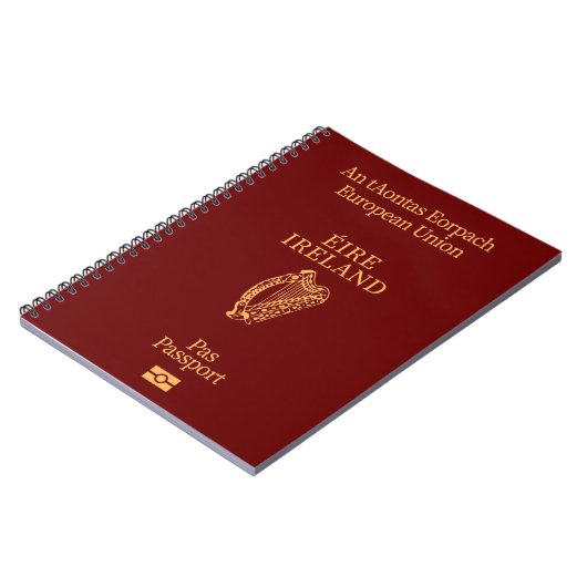 Cubierta pasaporte Irlanda ノートブック (左側)