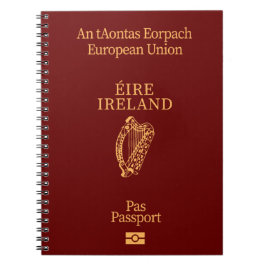 Cubierta pasaporte Irlanda ノートブック