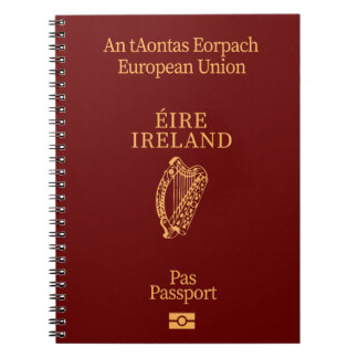 Cubierta pasaporte Irlanda ノートブック
