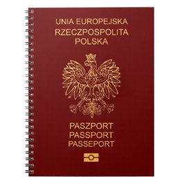 Cubierta pasaporte Polonia ノートブック