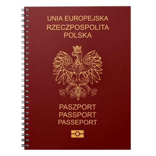 Cubierta pasaporte Polonia ノートブック (正面)