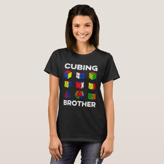 Cubing Brother Speedcubing Speedsolving Cuber Tシャツ (正面フル)