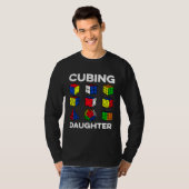 Cubing Daughter Speedcubing Speedsolving Cuber Tシャツ (正面フル)