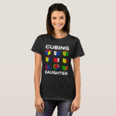Cubing Daughter Speedcubing Speedsolving Cuber Tシャツ (正面フル)