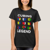 Cubing Legend Speedcubing Speedsolving Cuber Tシャツ (正面)