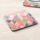 CUBISMパステルシェード幾何学的 – ADD MONOGRAM コースター (左側)