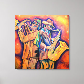 Cubism Musicians Portrait キャンバスプリント
