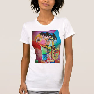 Cubism Musicians   T-Shirt Tシャツ