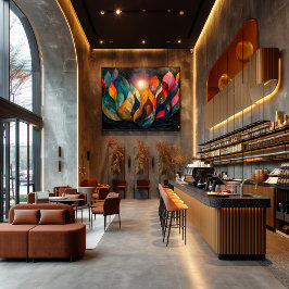 Cubismo: Árbol en Llamas ポスター