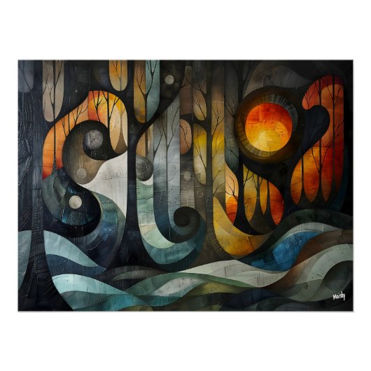 Cubismo: Bosque Enigmático ポスター (正面)