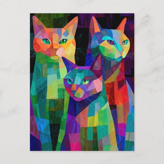 Cubist Cat Sentinels シーズンポストカード (正面)