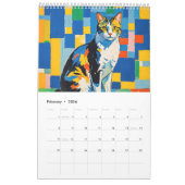 Cubist Cats – Art Calendar 2026 カレンダー (2月 2026)