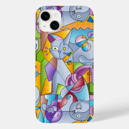 Cubist Cats - The Mininos Case-Mate iPhone 14 Plusケース