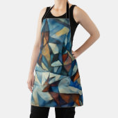 Cubist Expressionist Winter Village Apron エプロン (インサイチュ)