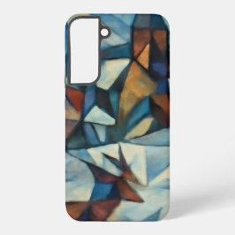 Cubist Expressionist Winter Village Case - Samsung Galaxy S22+ケース