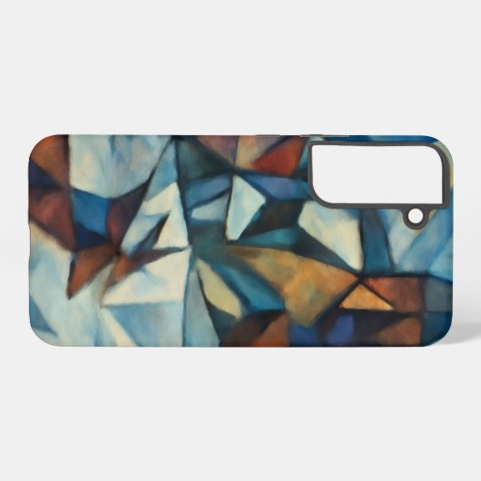Cubist Expressionist Winter Village Case - Samsung Samsung Galaxyケース (裏面横)