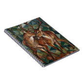 Cubist Style Reindeer Notebook ノートブック (右側)