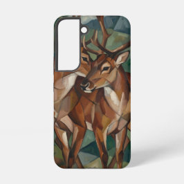 Cubist Style Reindeer Phone Case - Samsung Samsung Galaxy S22ケース