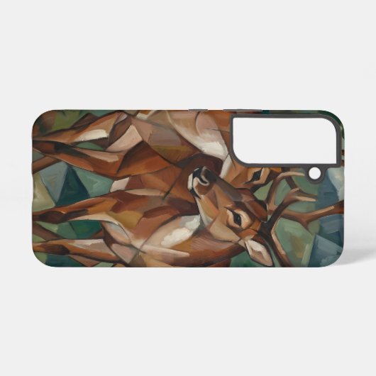 Cubist Style Reindeer Phone Case - Samsung Samsung Galaxyケース (裏面横)