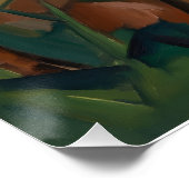 Cubist Style Reindeer Poster ポスター (コーナー)